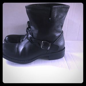 Cordani Buckle Short Boots Moto Italy Leather